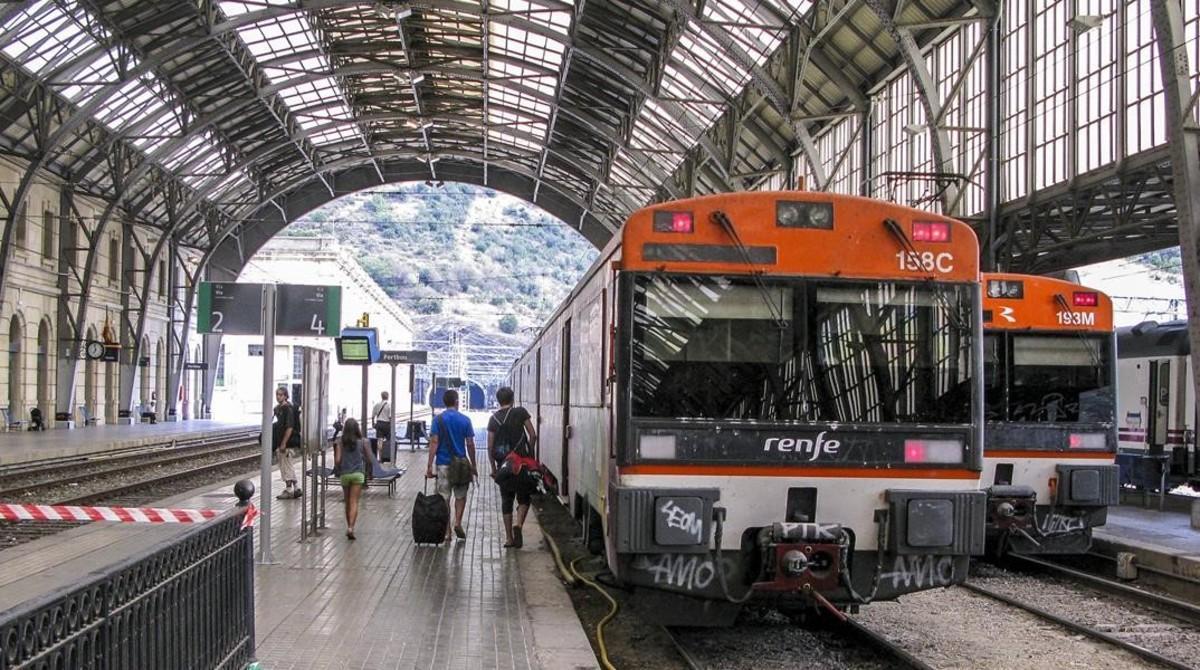 Estación de Renfe en Portbou. 