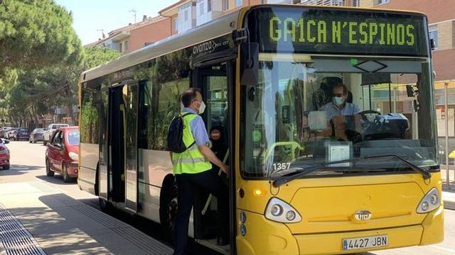 Un autobús en Gavà de la flota de Avanza