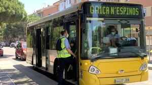 Un autobús en Gavà de la flota de Avanza