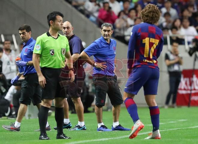 Imágenes del primer partido de pretemporada del FC Barcelona contra el Chelsea, amistoso correspondiente a la Rakuten Cup y disputado en el estadio Saitama.