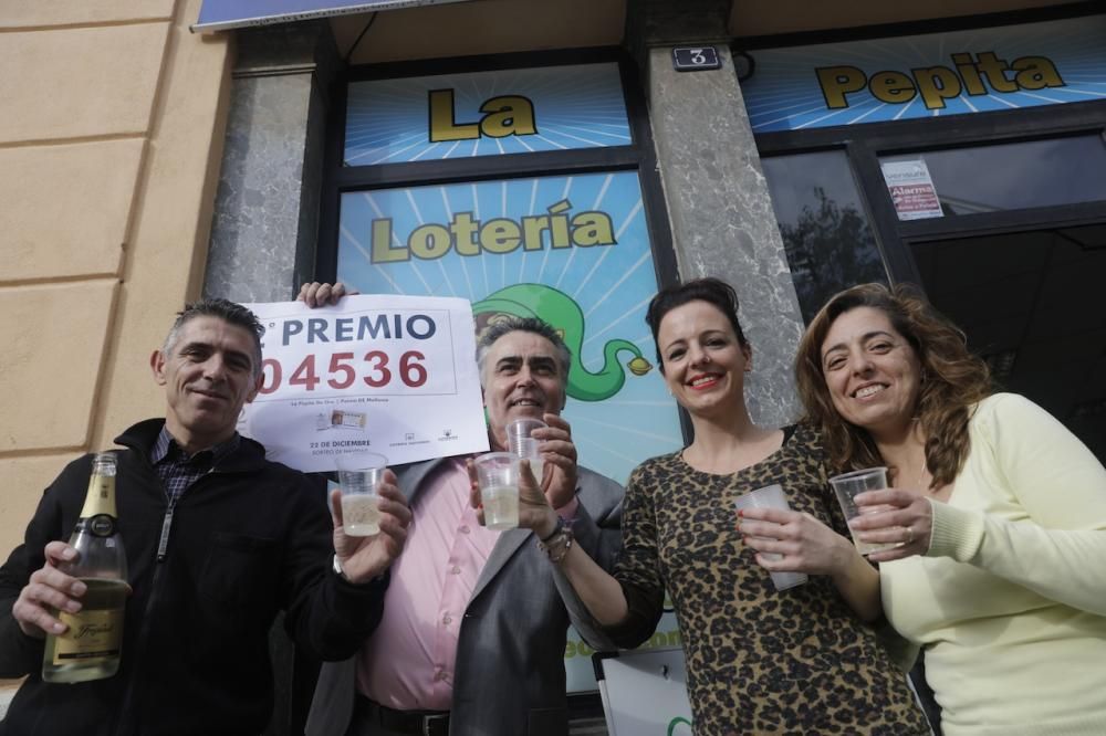 El segundo premio de la Lotería de Navidad cae en Palma y Magaluf