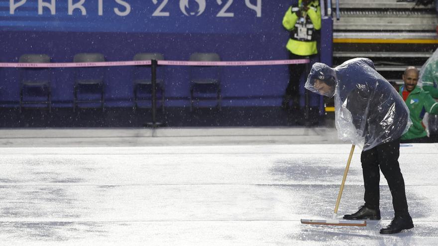 La lluvia empapa la ceremonia inaugural de los Juegos Olímpicos