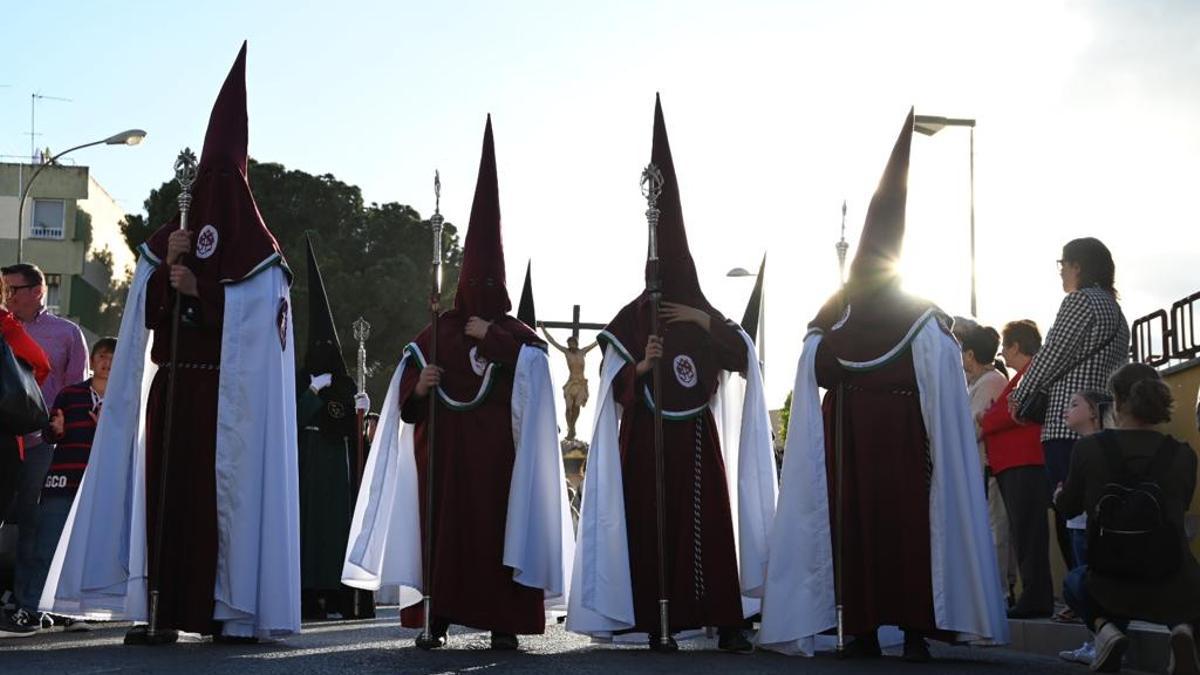 La salida del Cristo de las Lágrimas en el Parque Figueroa, en imágenes