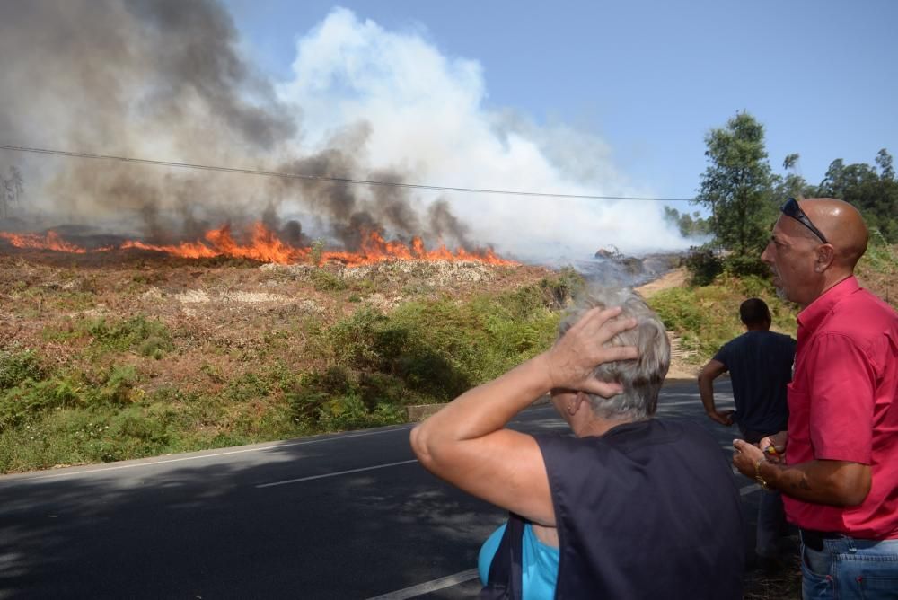 Incendio forestal en San Salvados de Meis