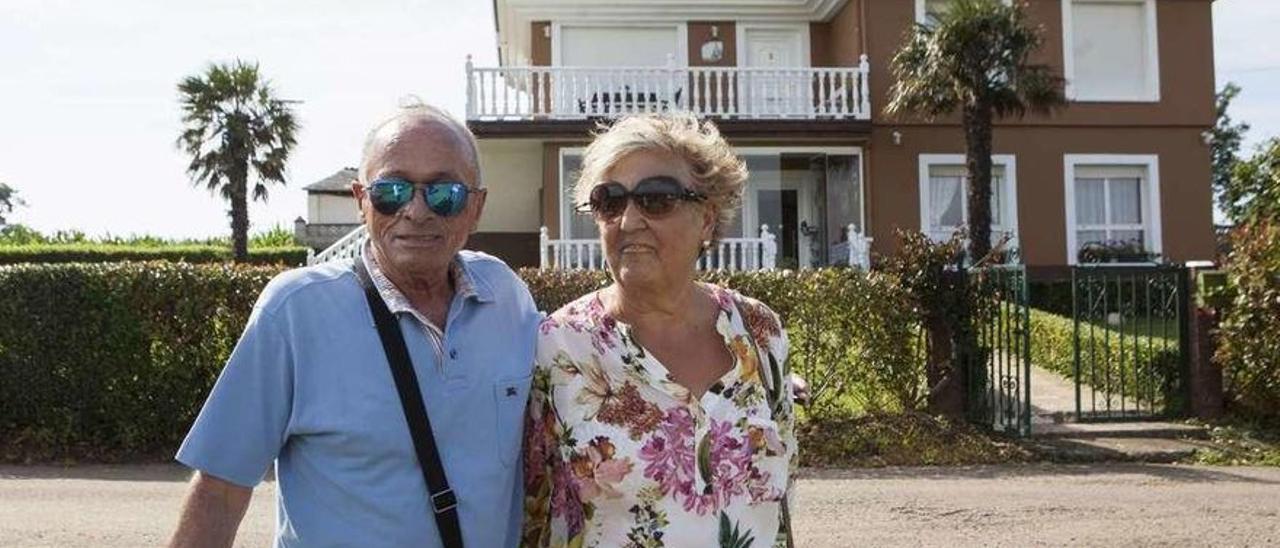 Los padres de Luis Enrique, en Soirana