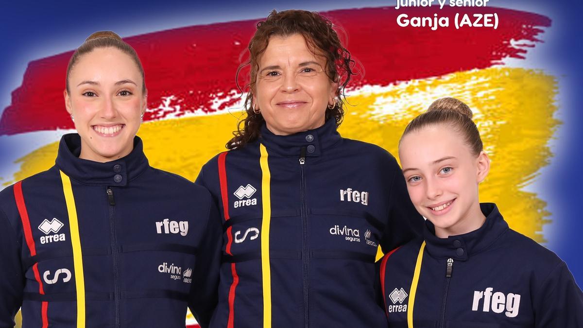 Paula García, Loles Ballester y Leyre Mahiques, del Club Taekwondo Xàtiva.