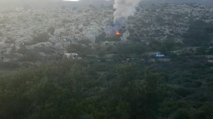 Vídeo / Dos niñas y un joven de 21 años fallecen en el incendio de una casa cueva en Almería