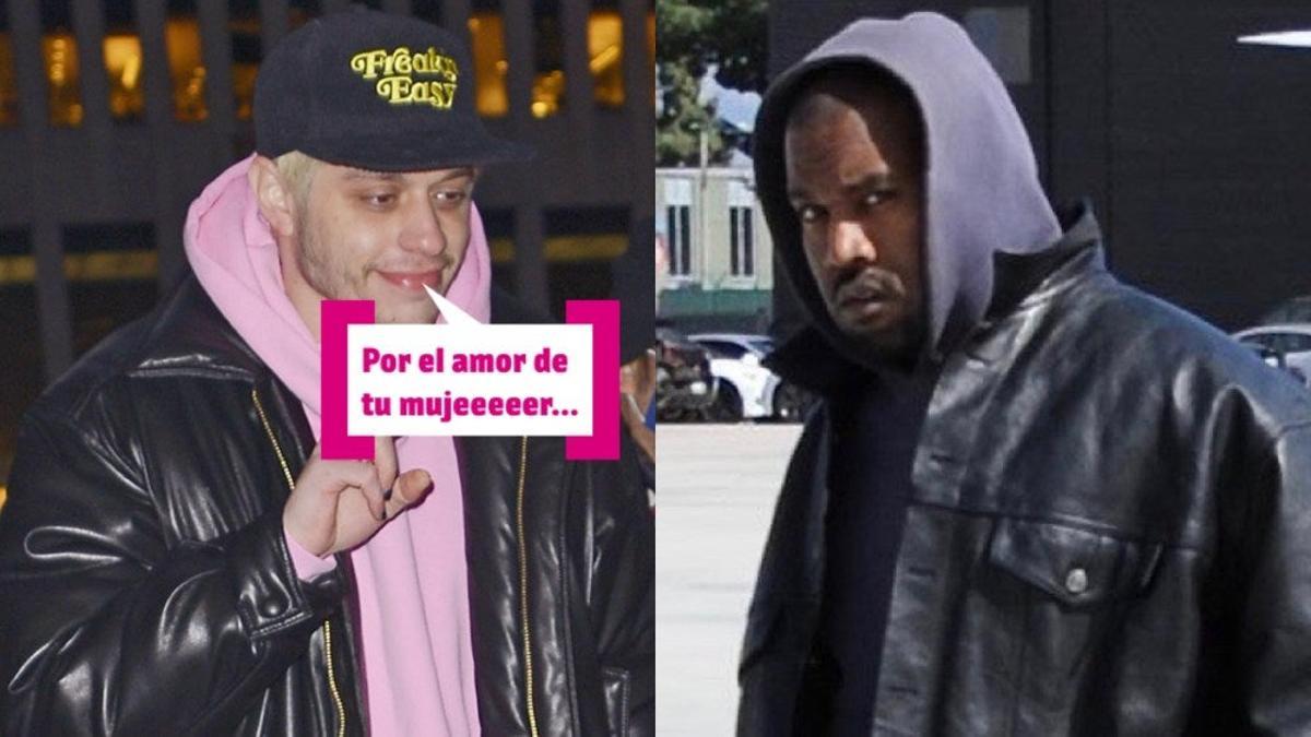 Pete Davidson y Kanye West en 'Dos hombres y un destino'