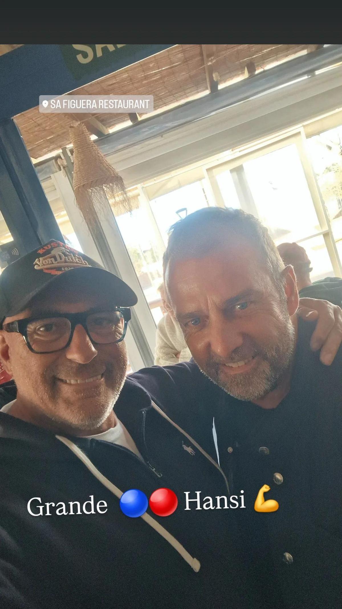 Hansi Flick fue fotografiado en Formentera durante el parón de selecciones