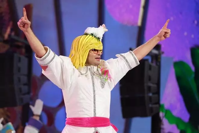 Los Melindrosos, durante su actuación en la Primera Fase del Concurso de Murgas del Carnaval de Las Palmas de Gran Canaria 2022