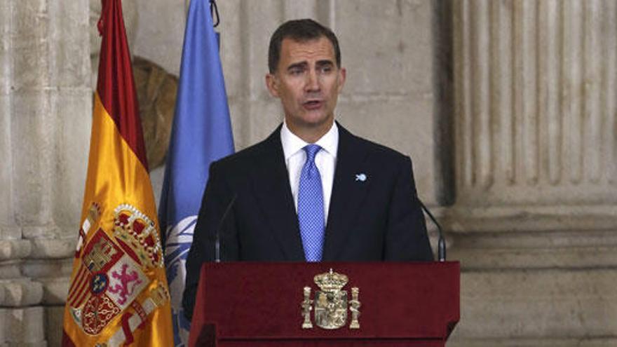 Felipe VI durante su discurso en la ONU.