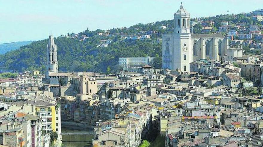 Una vista aèria de la Girona més monumental. | DDG