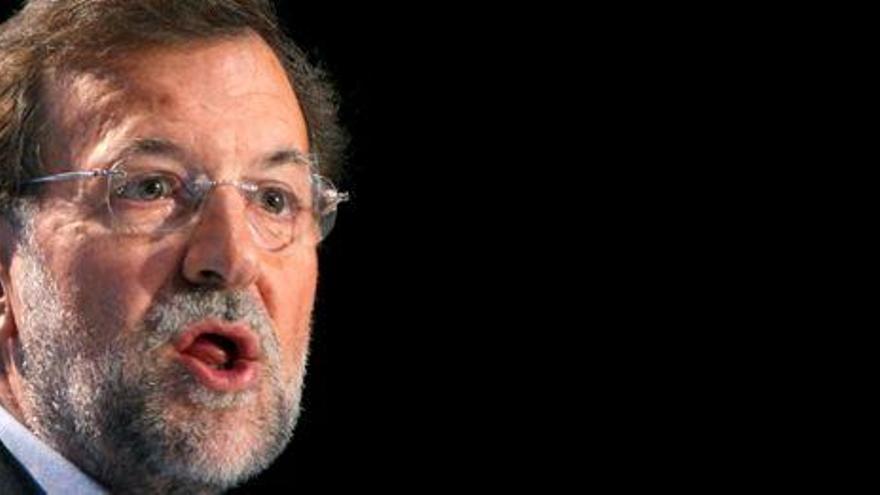 Rajoy durante un mitin en Barcelona.