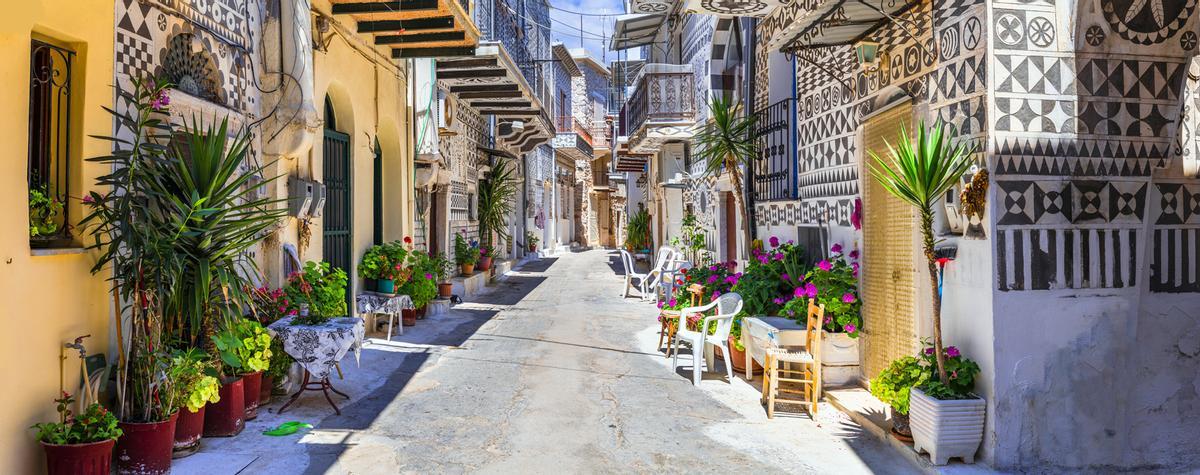 Casas ornamentadas, Isla de Quíos
