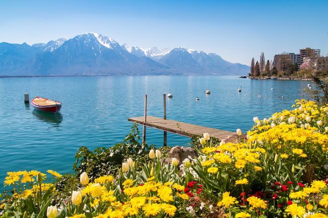 Planes Suiza, Lago Lemán de Monteaux