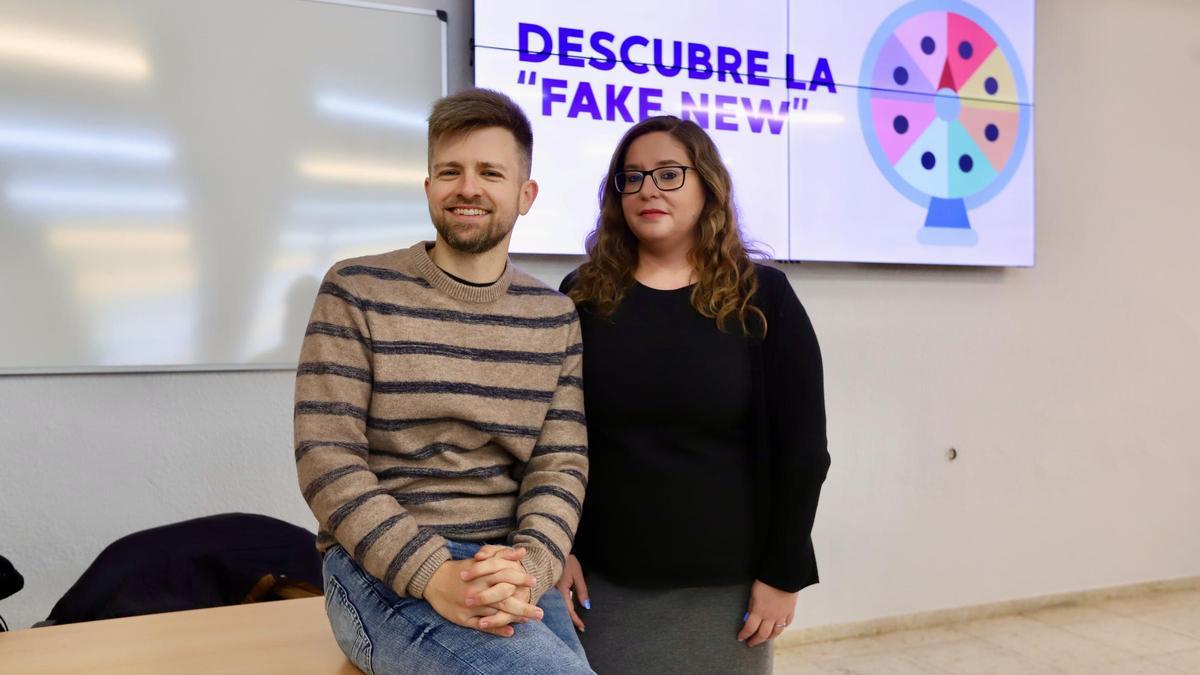 Rafael Molina y Vanesa Cantón coordinan el proyecto sobre ‘fake news’.