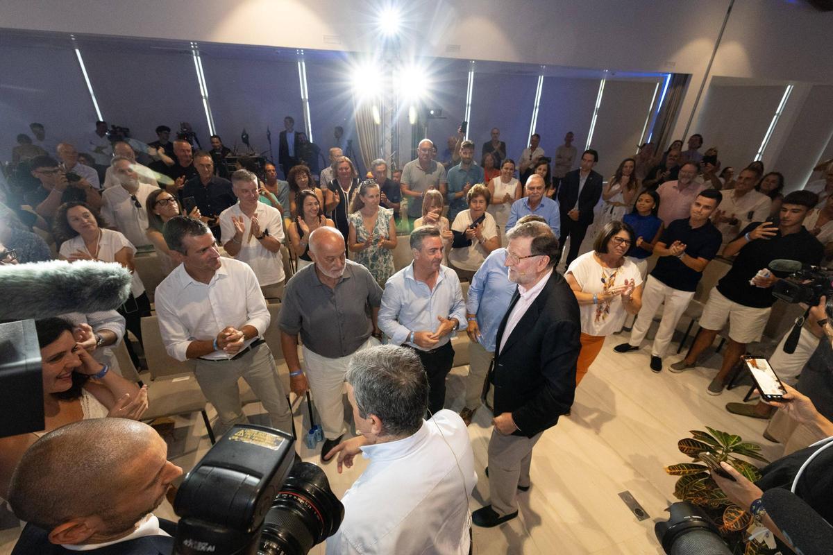 Mira aquí todas las imágenes de la visita del expresidente Mariano Rajoy en Ibiza