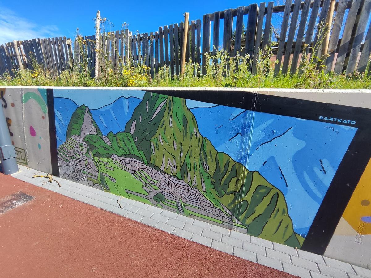 Así es el grafiti más internacional de Siero