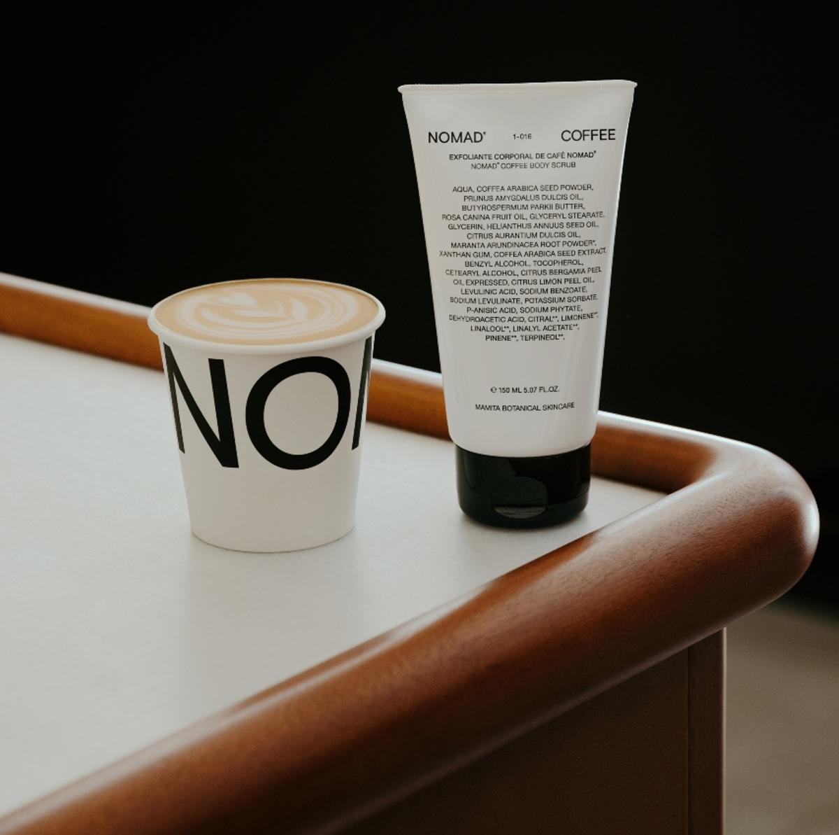 El nuevo exfoliante de Mamita Botanical Skincare con posos de Nomad Cafe.