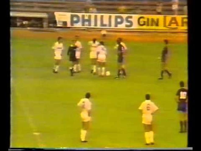 0-4 en la Copa de la Liga 1986