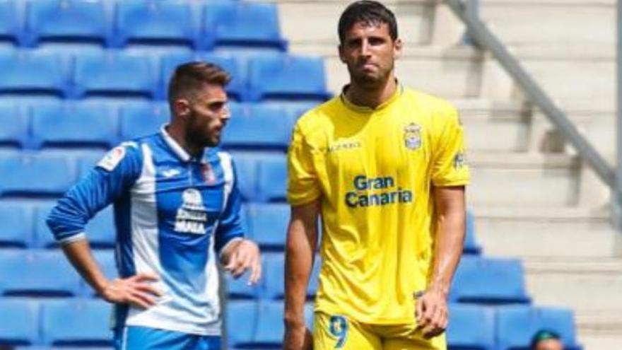 Calleri, tras marcar de penalti, en la acción del 0-1 y que no celebró.