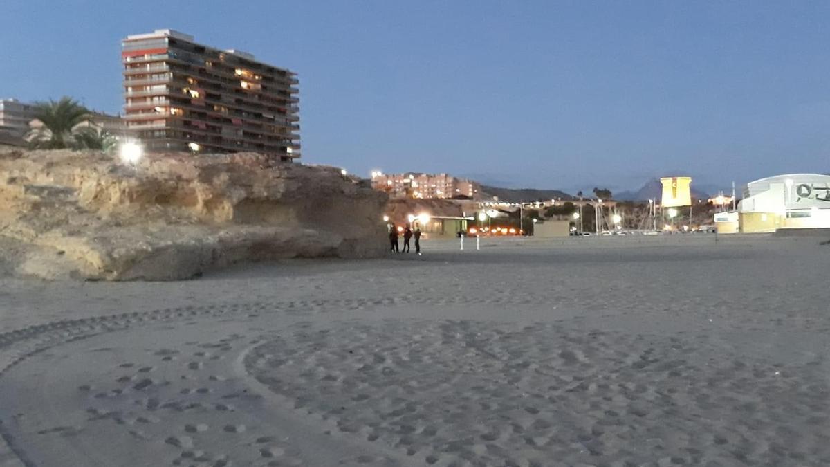 Zona de la Penyeta de El Campello donde fue hallado el fallecido