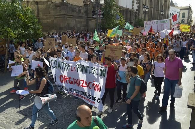 Manifestación de estudiantes contra la LOMCE