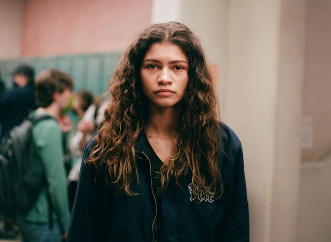 Zendaya en el papel de Rue en la 2ª temporada de 'Euphoria'