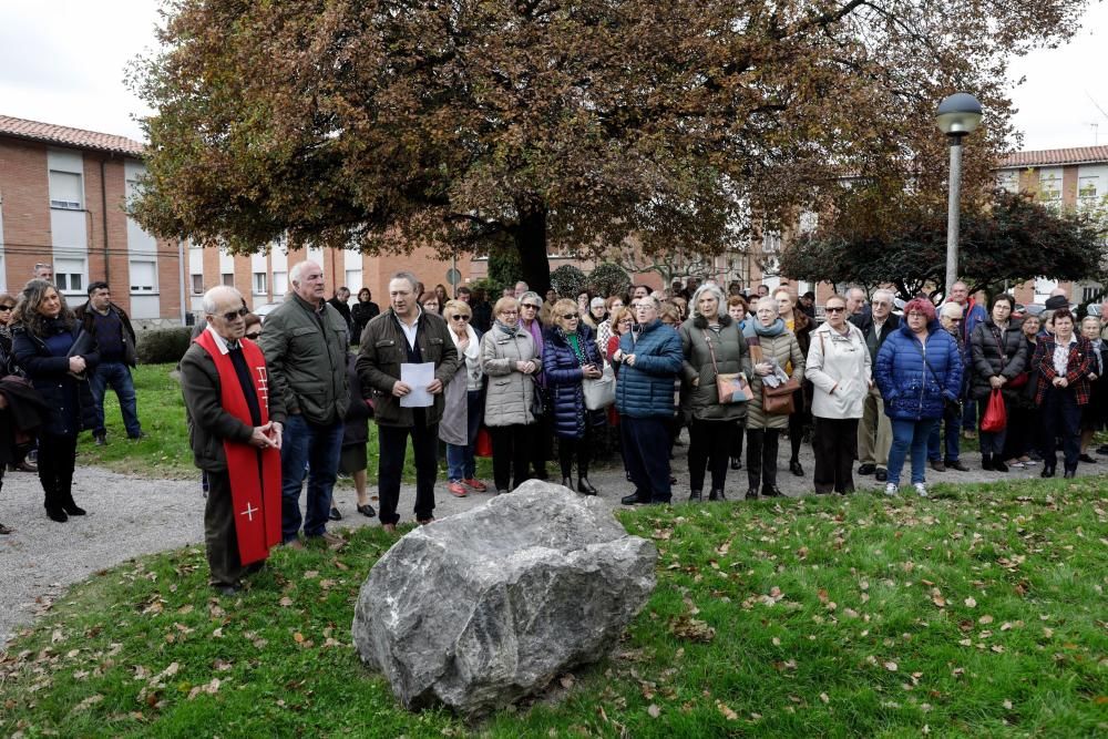 Homenaje a mineros por el día de Santa Bárbara, en La Camocha