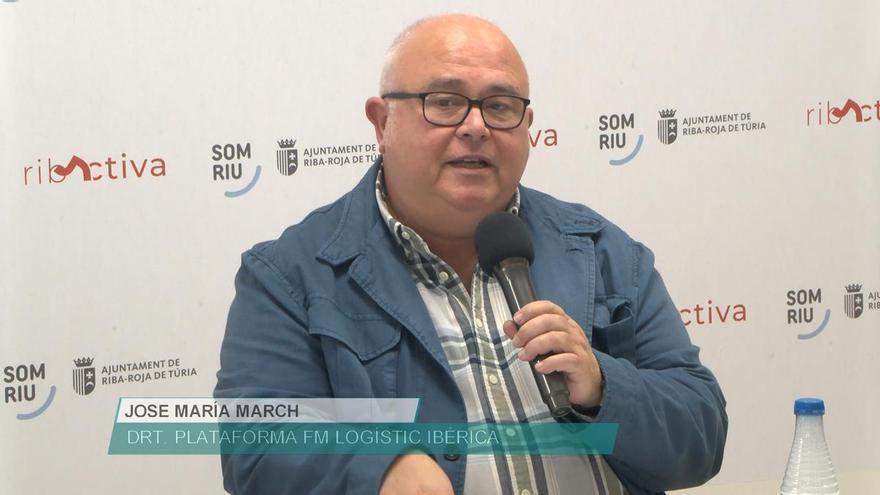 Intervención de Jose María March, gerente de Operaciones de la zona de Levante de FM Logistic Ibérica en el Foro Más que Empresas del Camp de Túria.