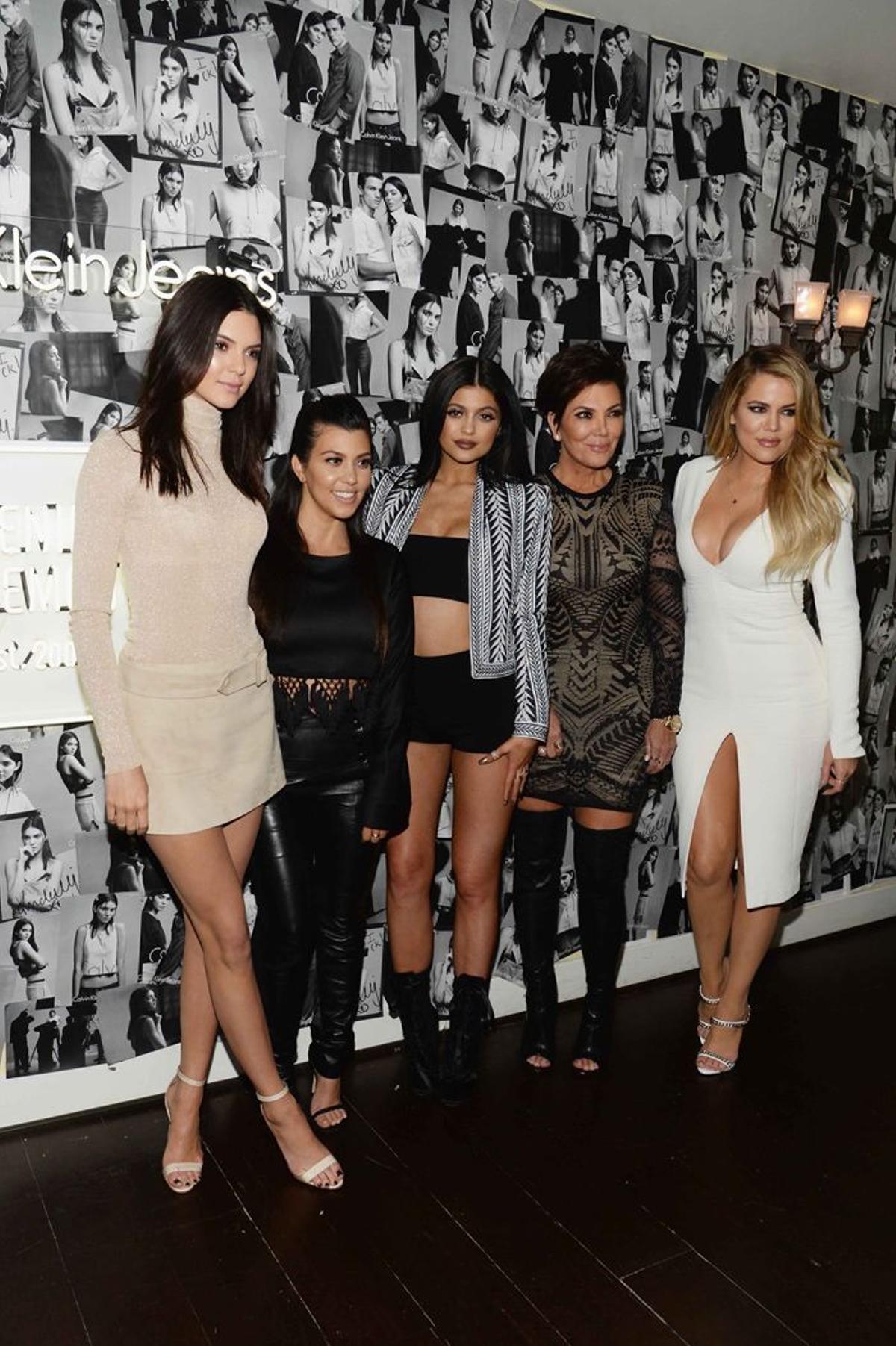 El clan Kardashian en la fiesta #mycalvin