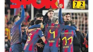 Esta es la portada de SPORT, hoy jueves 19 de marzo del 2026