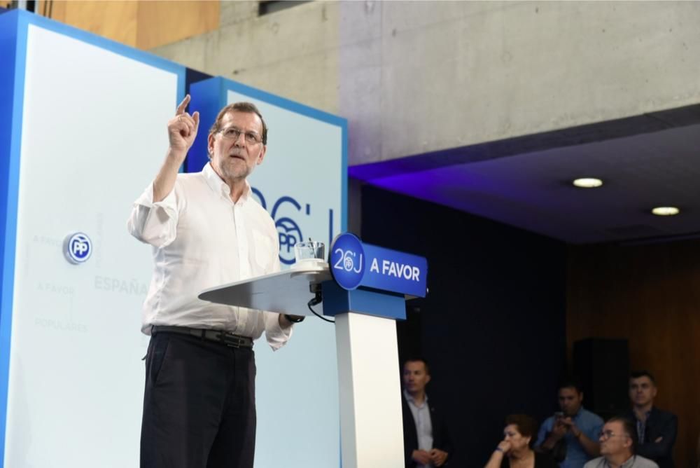 Mitin de Mariano Rajoy en el Auditorio de Murcia