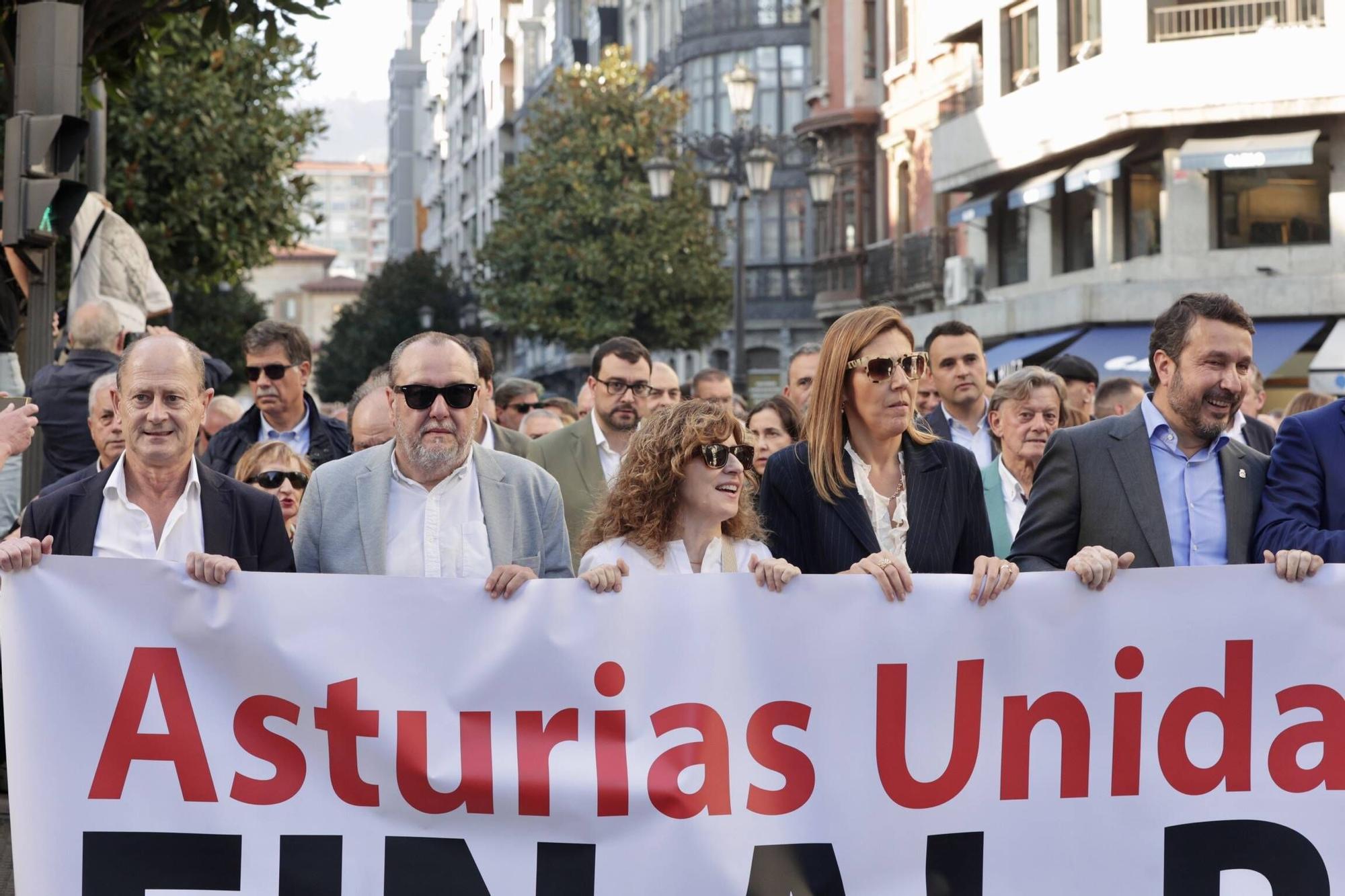 EN IMÁGENES: así fue la gran movilización contra el peaje del Huerna en Asturias