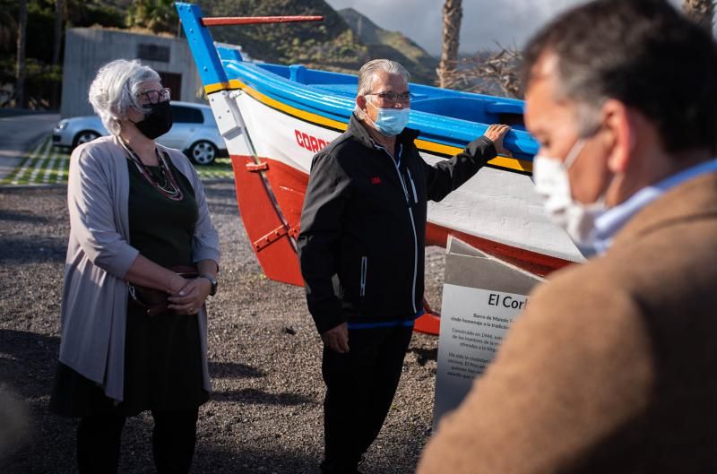 Entrega del barco 'El Corbeta' al pueblo de San Andrés