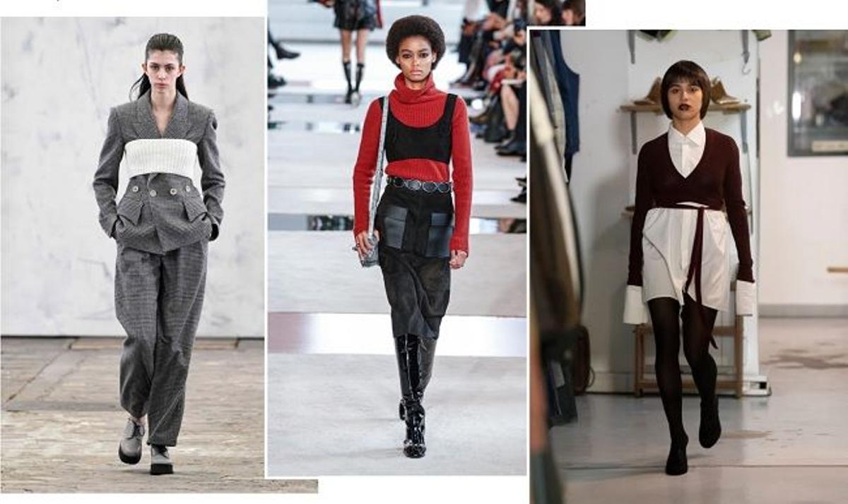 El 'crop top' se lleva a capas en la pasarela otoño-invierno 2020-2021: Dawei, Longchamp y Xuly Bët