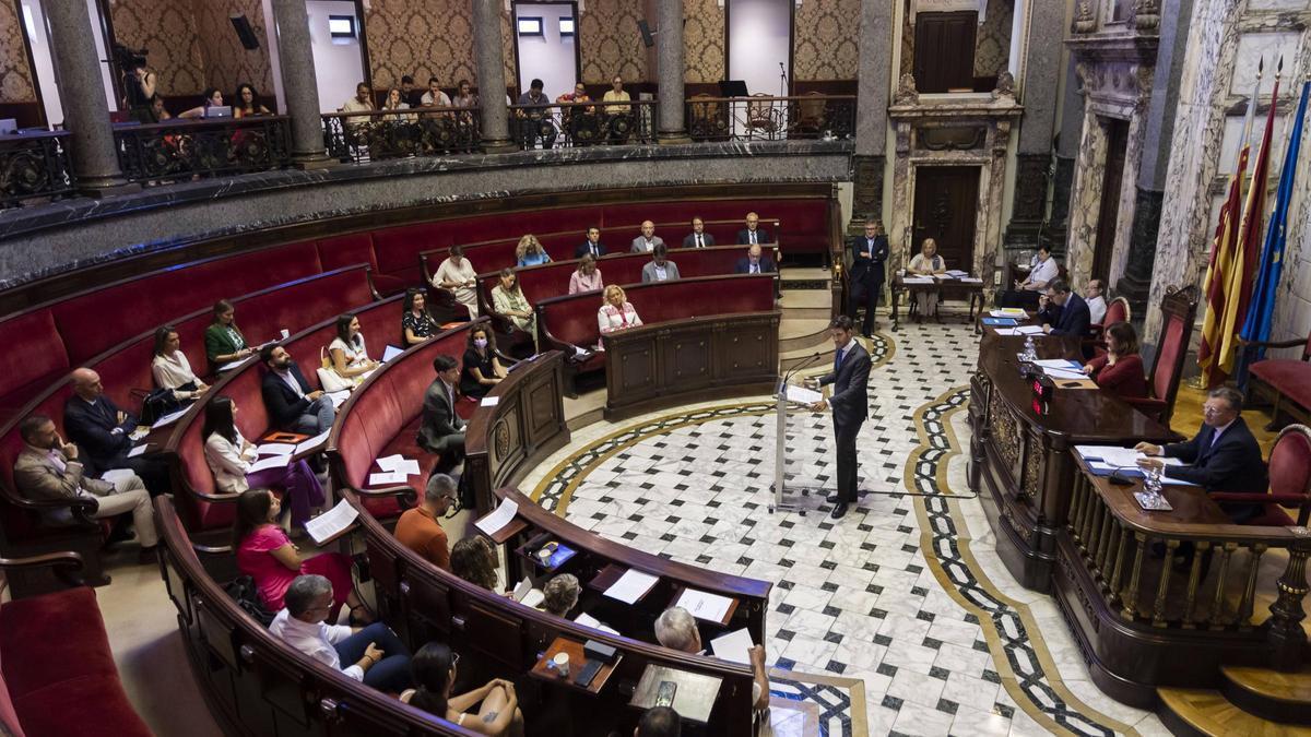El pleno del Ayuntamiento de València en una imagen de archivo