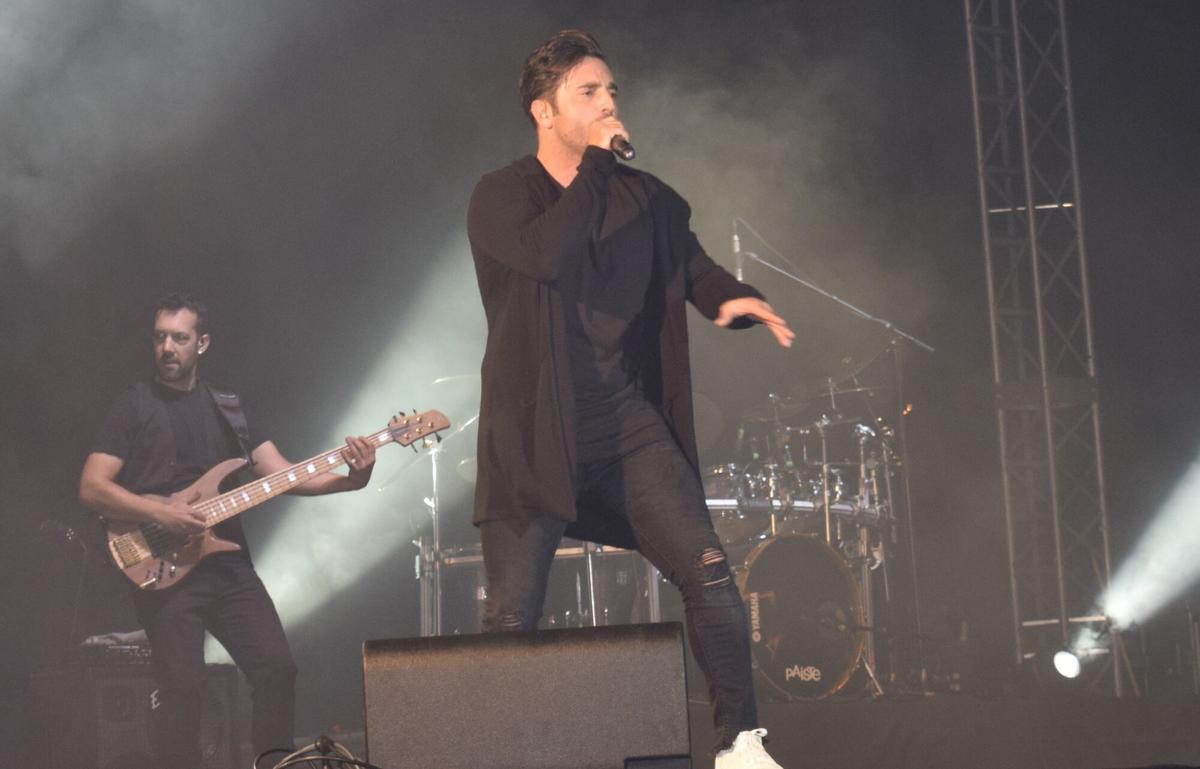 David Bustamante, en un concierto.