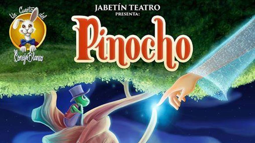 Cartel de Pinocho, de Jabetín Teatro.