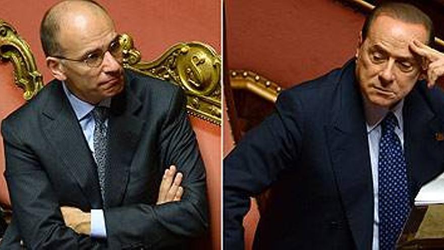 Berlusconi anuncia que su formación apoyará a Letta