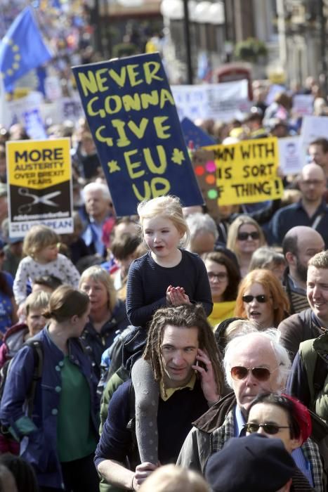 Manifestación en Londres contra el ''Brexit''