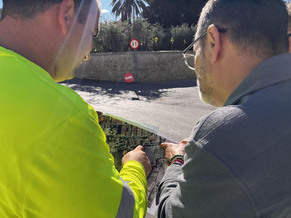 Actuación de regulación tráfico en el camí del Campet.
