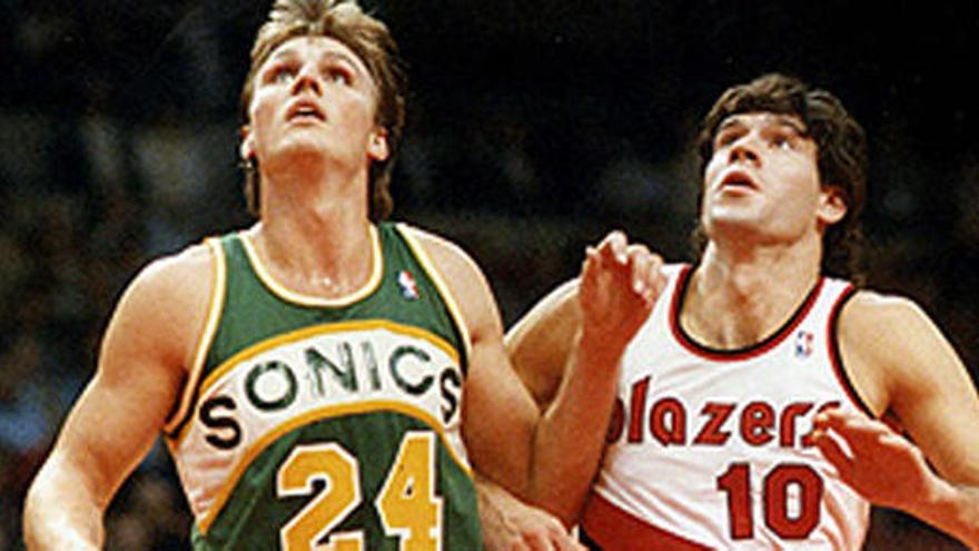 Martín, a la derecha, junto a Tom Chambers.