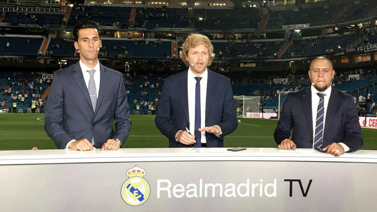 Álvaro Arbeloa, en su época como comentarista de Real Madrid TV.