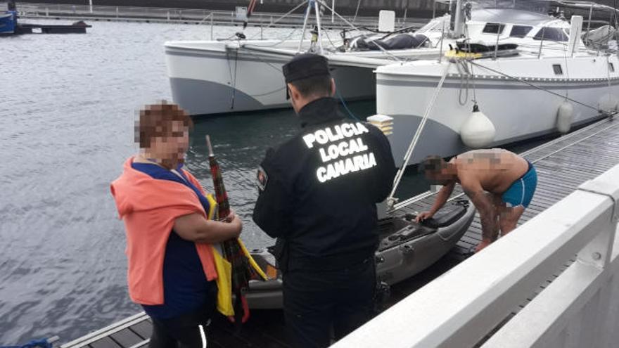 El kayak en el puerto deportivo de Garachico