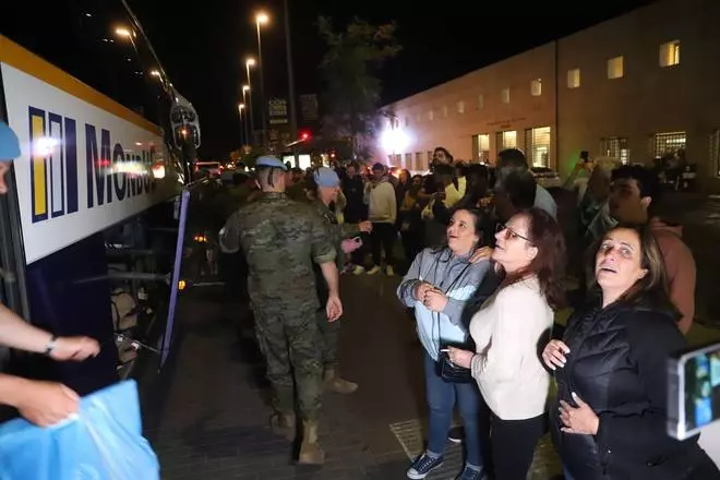 La llegada de los militares de la BRI X desde el Líbano