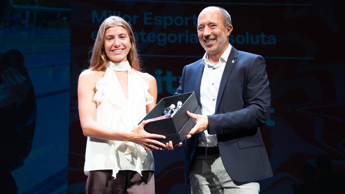 Meritxell Ferré agafa amb força el trident de la millor a la Nit de l'Esportista de Manresa