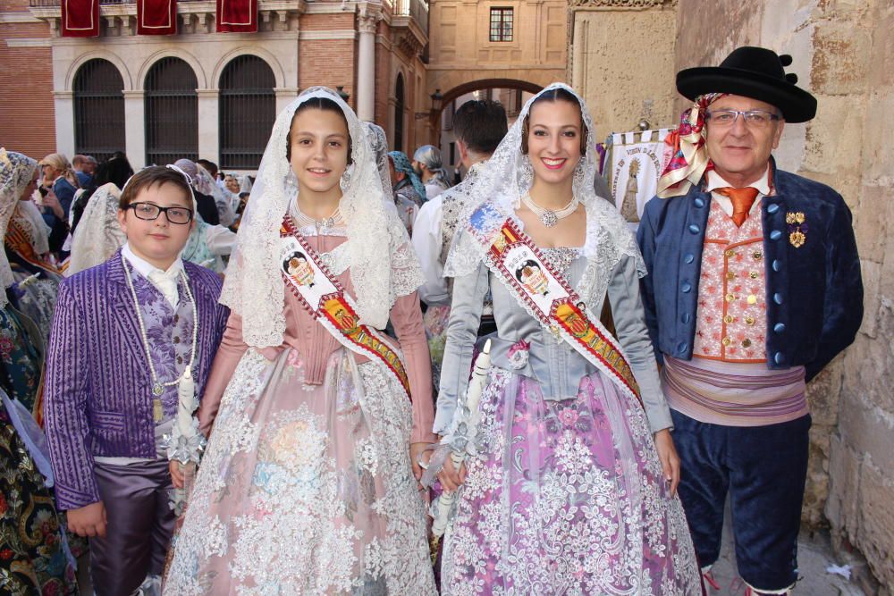 Falleras mayores 2019 en la Procesión de la Virgen