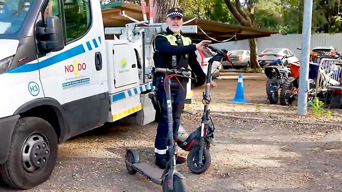 Vídeo | Así la explica la Policía Local de Sevilla la nueva normativa de patinetes