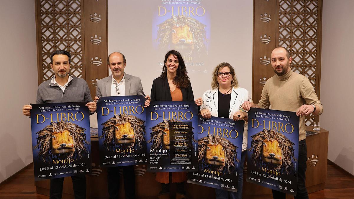Preentación del festival 'D-Libro' de Montijo en la Diputación de Badajoz.
